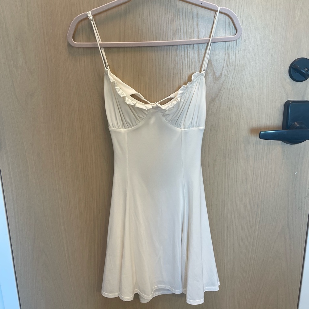 Lucy in the Sky Cream Chemise with Open Back